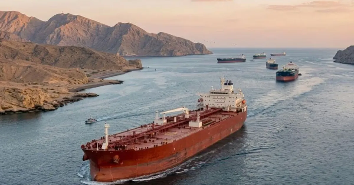 Shipping traffic in the Strait of Hormuz