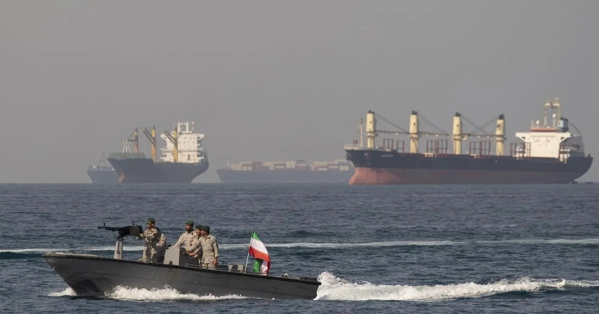 Oil tankers in the Strait of Hormuz